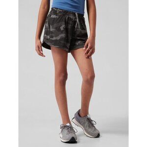 Athleta Girl All Play 3" Short in Black Camo print, size M 8 years A000081